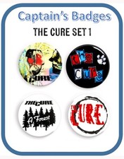 Set of 4 Cure Badges 25mm -