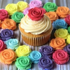 Edible Icing Roses Flowers