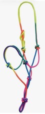 Rainbow Knotted Rope Halter
