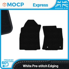 Express with White Pre-Stitch Trim Van Mats to fit Toyota Hilux Single Cab Ma...