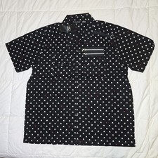 Dead Threads Goth Black Button