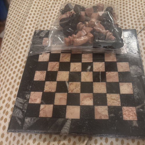 Stone chess set latin - set,