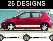 fit hyundai i20 side stripes decals graphics stickers hyundai stickers badge