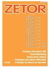 Zetor 3321 to 7341 Parts Manual