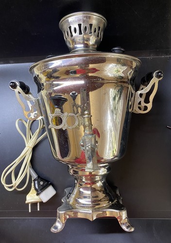 Vintage electric brass samovar - electric,