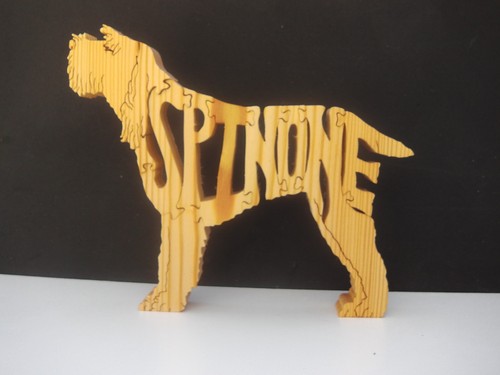 Italian spinone wooden dog - spinone,