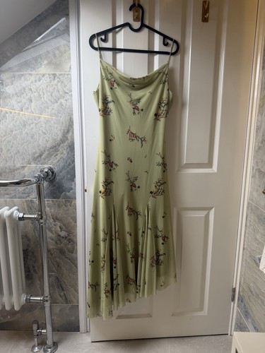 Zara floral green dress - floral,