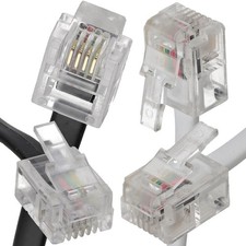 RJ11 ADSL Router Cable Telephone Lead For BT/SKY/PlusNet Broadband Phone Lot