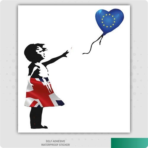 Banksy red balloon - girl, brexit