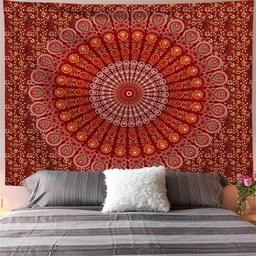 Indian mandala wall hanging - wall,