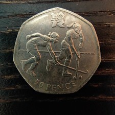 2011 Olympics Hockey 50p Fifty Pence Circulated Collectable Coin
