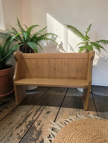 Pine monks bench - monks,
