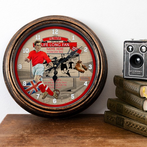 Personalised manchester clock - manchester,