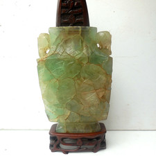 Vintage Chinese Carved Green