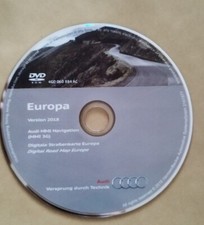 Audi Original Navigation DVD MMI 3G Basic B-Nav Germany + Western Europe 2018!