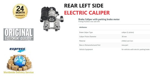 Rear axle left brake - left, caliper