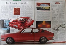 AUDI 100 COUPE S, Original 1997 CSC Buyer's Guide magazine extracted article