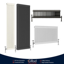 Horizontal Vertical Radiator Triple Double Column Cast Iron Style Heating G-Rad