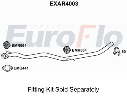 Rear muffler silencer insert - rear,