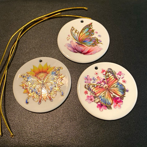 White multicolor ceramic - multicolor,