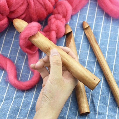 Large crochet hooks - hooks, bamboo