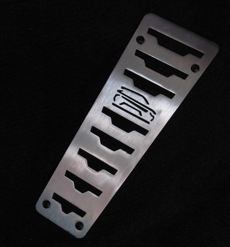 Stainless foot rest pedal kit - stainless,