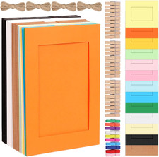 Picture Frames 40Pcs Paper 5X7 Inch Cardboard Photo Frame Cardboard Picture  