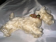 Steiff Sealeyham White Terrier with collar tag and bell