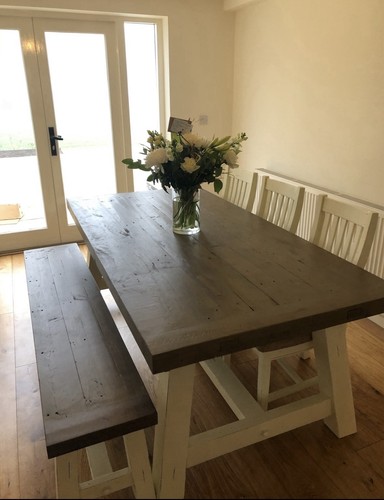 Shabby chic rustic dining - rustic,