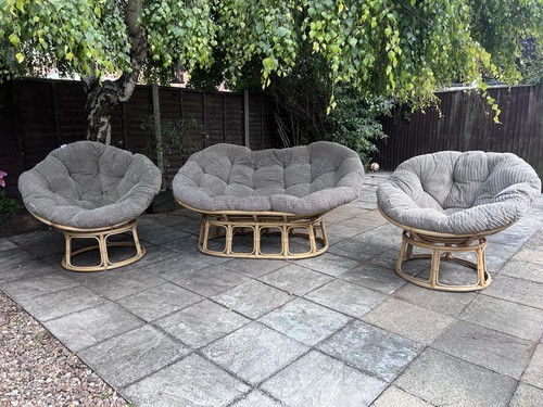 Two papasan chair and - two,