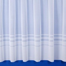 STRIPE  WHITE NET CURTAINS