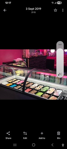 Display ice cream freezer - display,