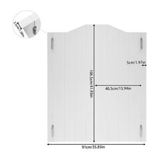 White Wood Swinging Door