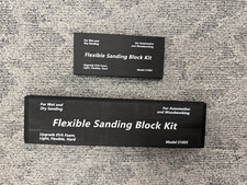 Automotive Sanding Block Kit Heavy Duty Flexible 2 Piece Contour Flat Sand