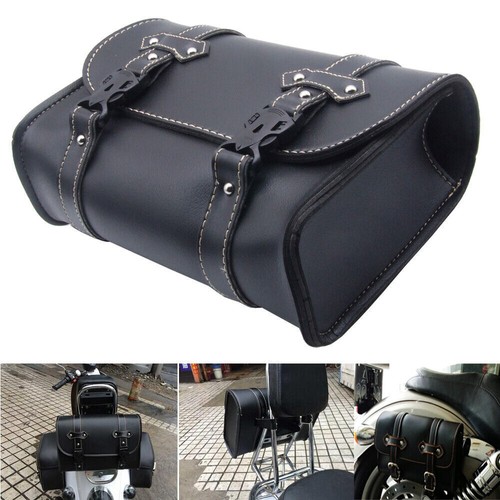 Motorcycle saddle bag leather - saddle,