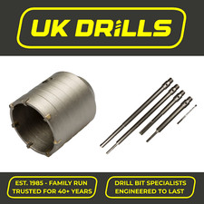 TCT CORE DRILLS 30-150mm & ADAPTORS FOR CONCRETE, MASONRY AND BRICK