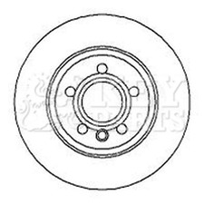 2x Brake Discs Solid For VW