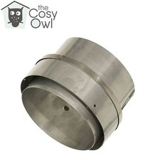 Stove Flue Liner Adapter Chimney Connector to Stove Pipe Multifuel Wood Burning