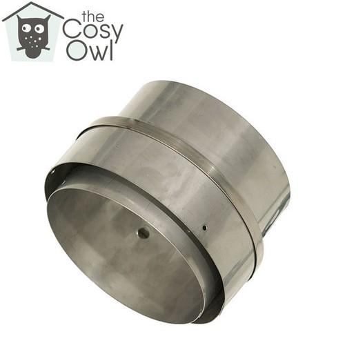 Stove flue liner adapter - stove,