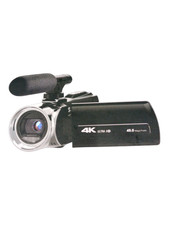 iShare 4K Ultra HD Digital Camcorder 48MP 18X Zoom WiFi Vlogging Kit - Open Box