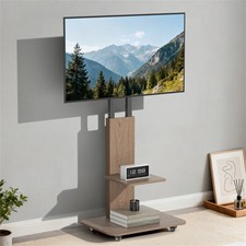 Floor TV Stand Rustic Media
