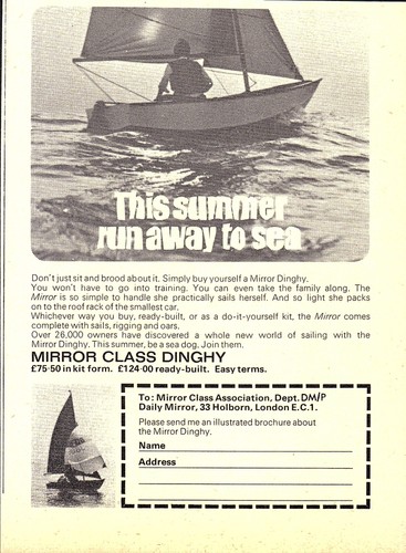 Vintage 1971 advert - advert, mirror