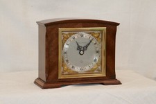 Serviced English Mahogany Elliott by Mappin & Webb 8 Day Mantel Mantle Clock
