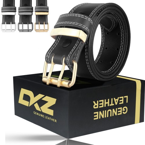 Mens leather belts - leather, stitch