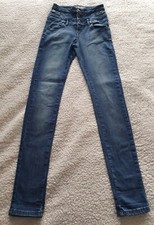 Topshop Moto Kristen Womens Blue High Waist Skinny Jeans W26 L32