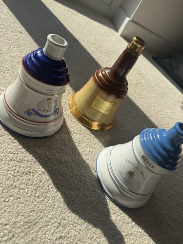 Whiskey bottles set three - set, of