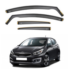 ISPEED Wind Deflectors for Kia Ceed MK2 2012-2018 5 Door Hatchback 4pc Set Visor