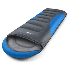 Adult Sleeping Bag 3 Season Single Person Warm Hood Carry Bag Trail Alpine 250