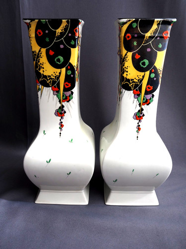 Shelley large art deco vases - 2,