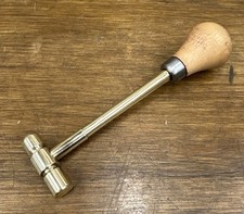 Small Brass Hammer - Wooden